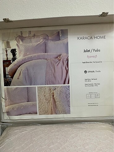 Beden Karaca Yatak Örtüsü Takımı