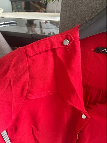 Defacto Şifon kırmızı gömlek