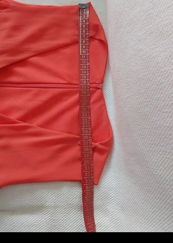 Pembe V Yaka Fırfırlı Midi Elbise - Görsel 7