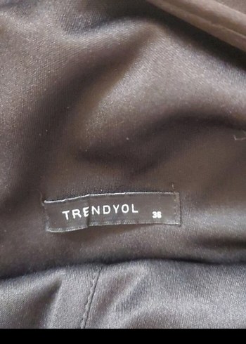 Siyah V Yaka Midi Elbise - Görsel 11