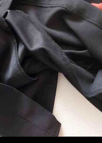 Siyah V Yaka Midi Elbise - Görsel 12