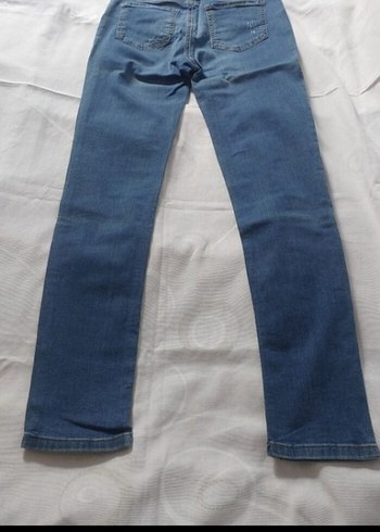 LC Waikiki Düz Kesim Mavi Kadın Denim Pantolon