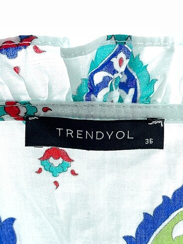 36 Beden beyaz Renk Trendyol & Milla Kısa Elbise %70 İndirimli.