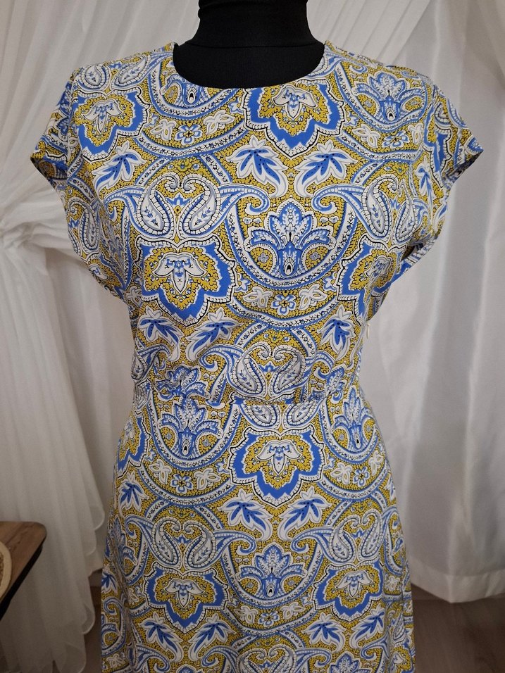 Renkli Bohem Mini elbise - Görsel 4