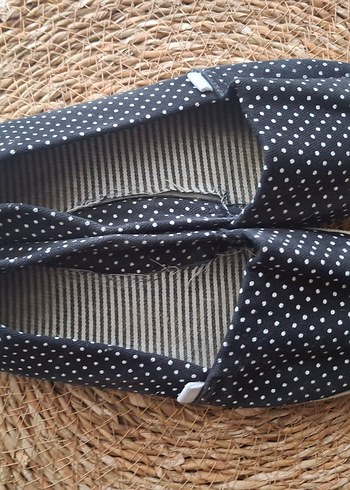 Lacivert Puantiyeli Dolgu Topuklu Espadril - Görsel 5