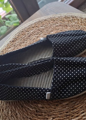 Lacivert Puantiyeli Dolgu Topuklu Espadril - Görsel 3