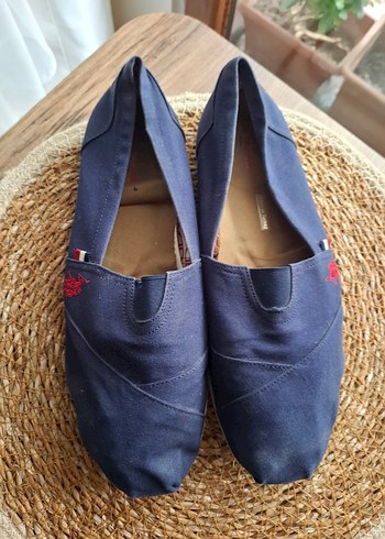 Denim Kumaşlı Mavi Dolgu Topuklu Espadril