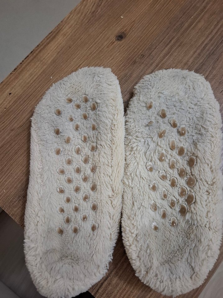 Bej Kız Çocuk Kürklü Sıcak Ev Terliği - Görsel 4