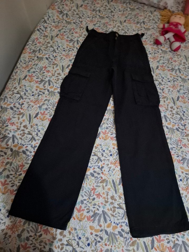 Siyah Rahat Kesim Kadın Eşofman Altı - Görsel 5