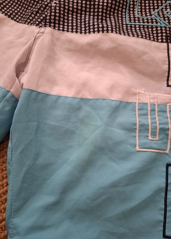 Erkek Mavi Mini Şort Mayo - Görsel 4