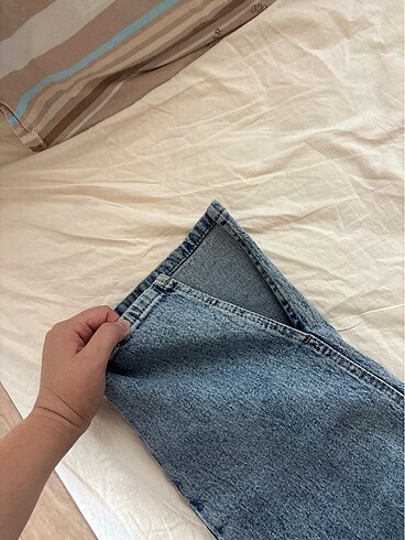 46 Beden mavi Renk Trendyol curve straight paça jean