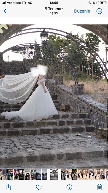 Göğüs ve sırt dekolteli aysira gelinlik - Görsel 3