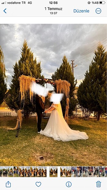 Göğüs ve sırt dekolteli aysira gelinlik - Görsel 4