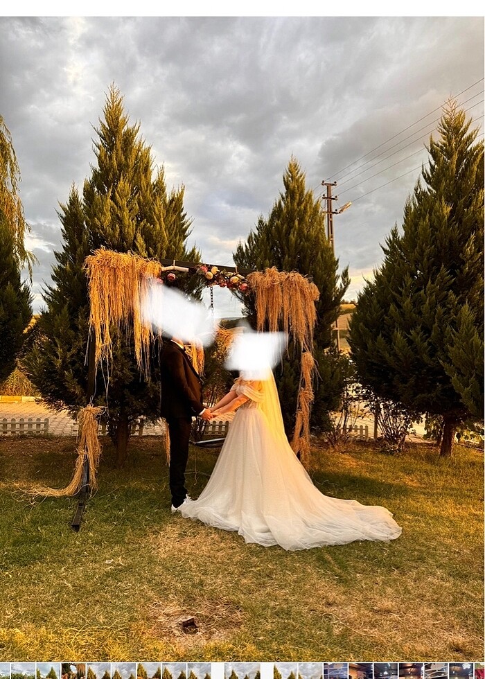 Göğüs ve sırt dekolteli aysira gelinlik - Görsel 4