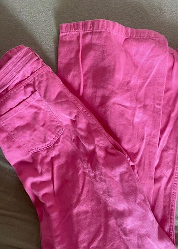 Pembe Kemerli Kadın KotPantolon - Görsel 3