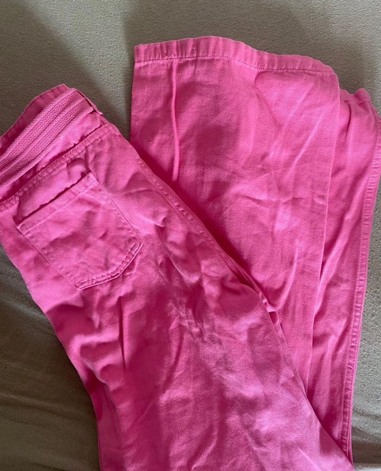 Pembe Kemerli Kadın KotPantolon - Görsel 3