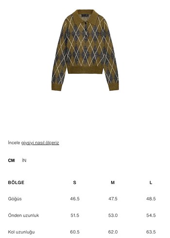 ZaraPolo yaka baklavaliKazak - Görsel 4