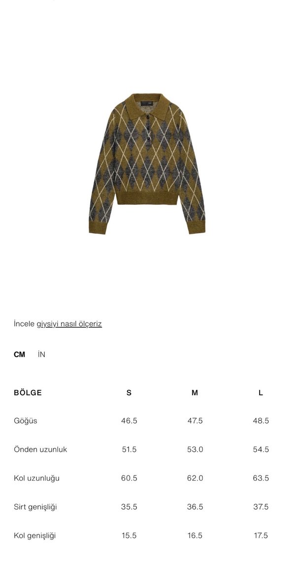 ZaraPolo yaka baklavaliKazak - Görsel 4