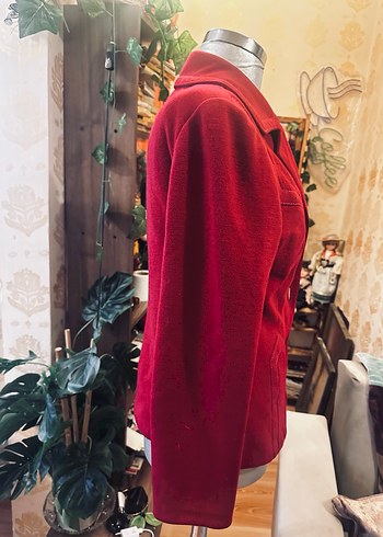 Bordo Kadın kamir vintage Ceket - Görsel 7