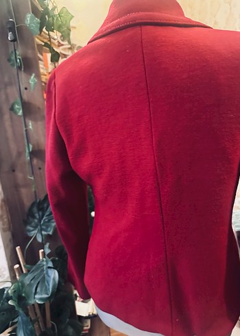 Bordo Kadın kamir vintage Ceket - Görsel 8