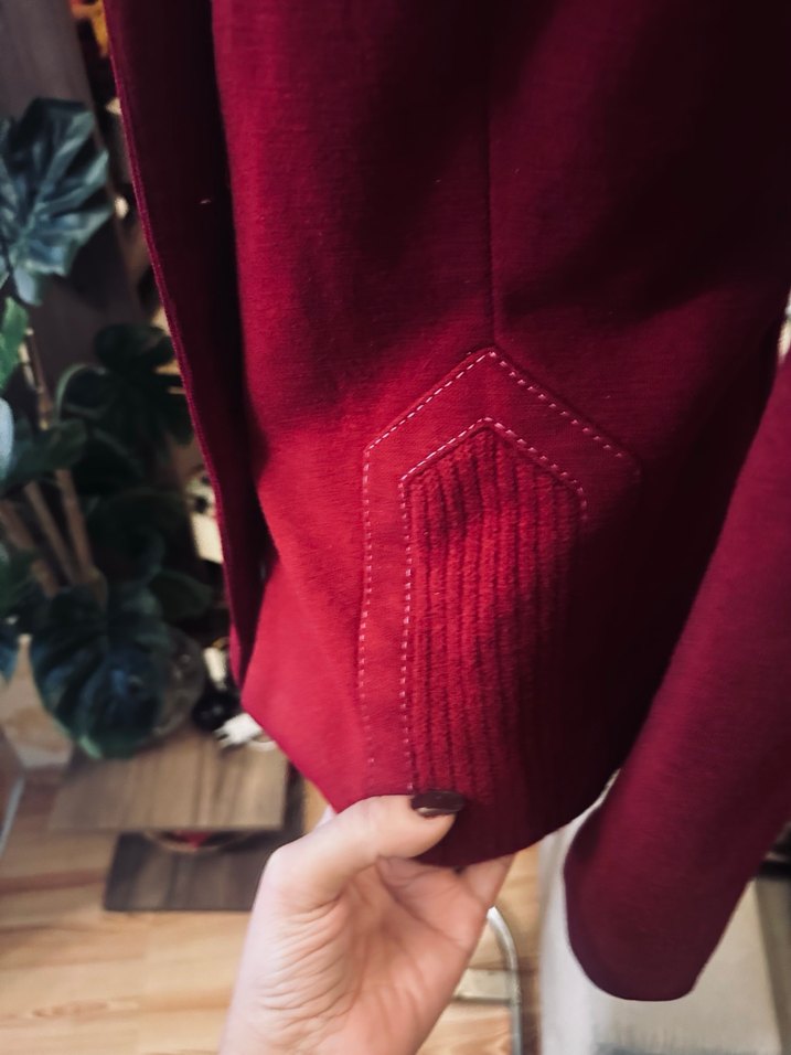 Bordo Kadın kamir vintage Ceket - Görsel 5