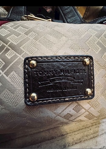 KREM TommyHİLLFİGER Kahverengi Deri Kemerli Kadın Çanta orijinal - Görsel 7