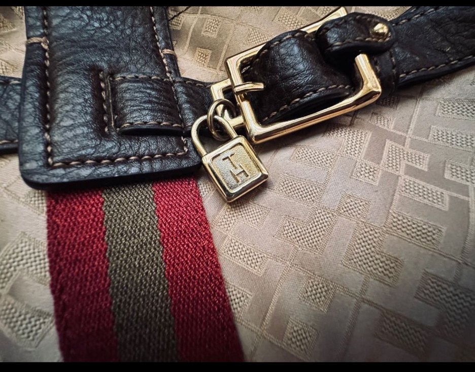 KREM TommyHİLLFİGER Kahverengi Deri Kemerli Kadın Çanta orijinal - Görsel 5