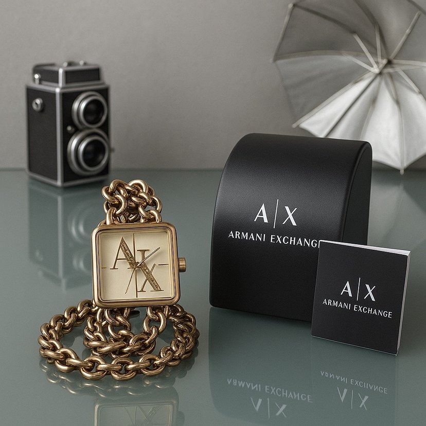 Armani Exchange gold&dore  orijinal kol saati - Görsel 2