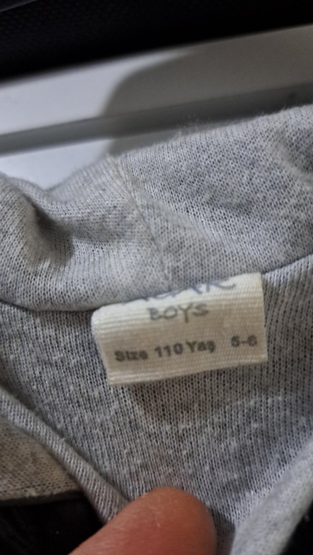 Erkek Çocuk Gri Fermuarlı Street Wear Mont - Görsel 3