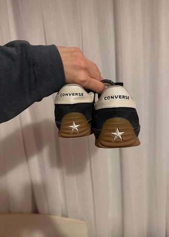 Converse Run Star Trainer Unisex Siyah Süet Sneaker - Görsel 4