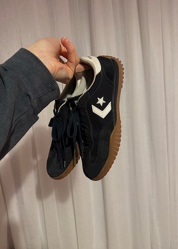 Converse Run Star Trainer Unisex Siyah Süet Sneaker - Görsel 2