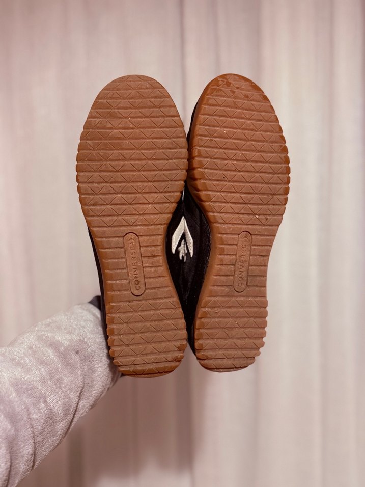 Converse Run Star Trainer Unisex Siyah Süet Sneaker - Görsel 3