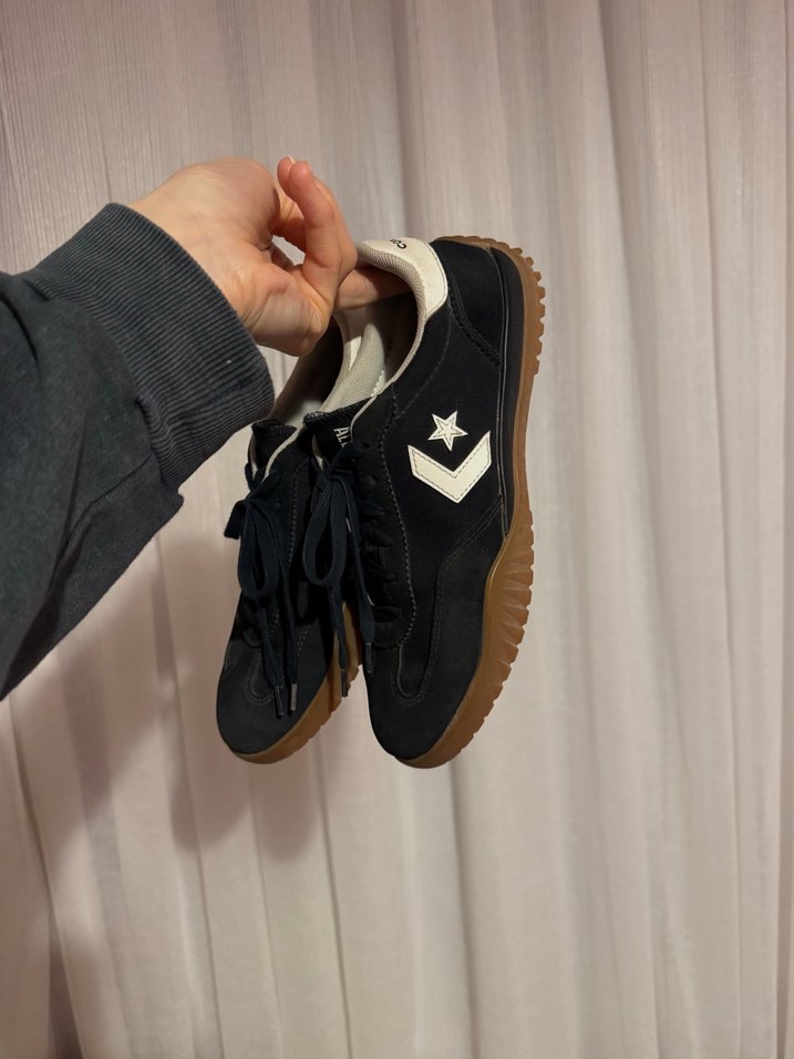 Converse Run Star Trainer Unisex Siyah Süet Sneaker - Görsel 2