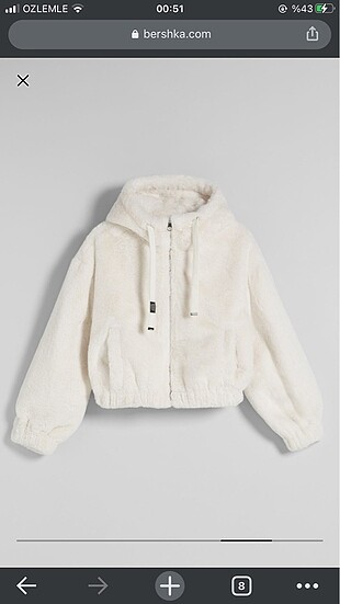 bershka crop mont