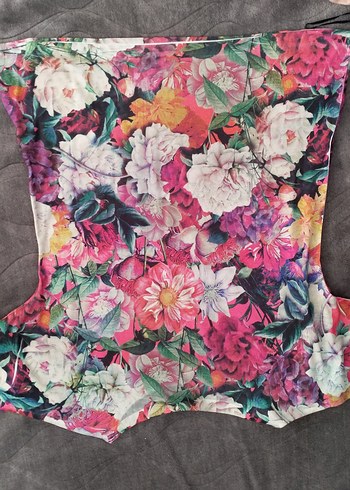 Renkli Baskılı Hamile Kısa Kollu Gömlek - Görsel 4