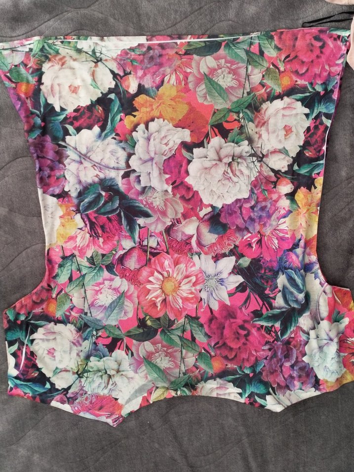 Renkli Baskılı Hamile Kısa Kollu Gömlek - Görsel 4