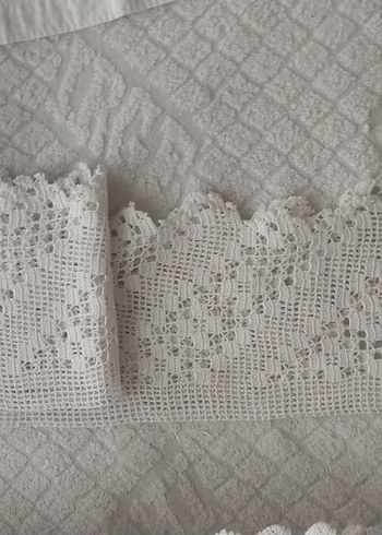 Nakışlı Bohem Beyaz Masa Örtüsü - Görsel 4