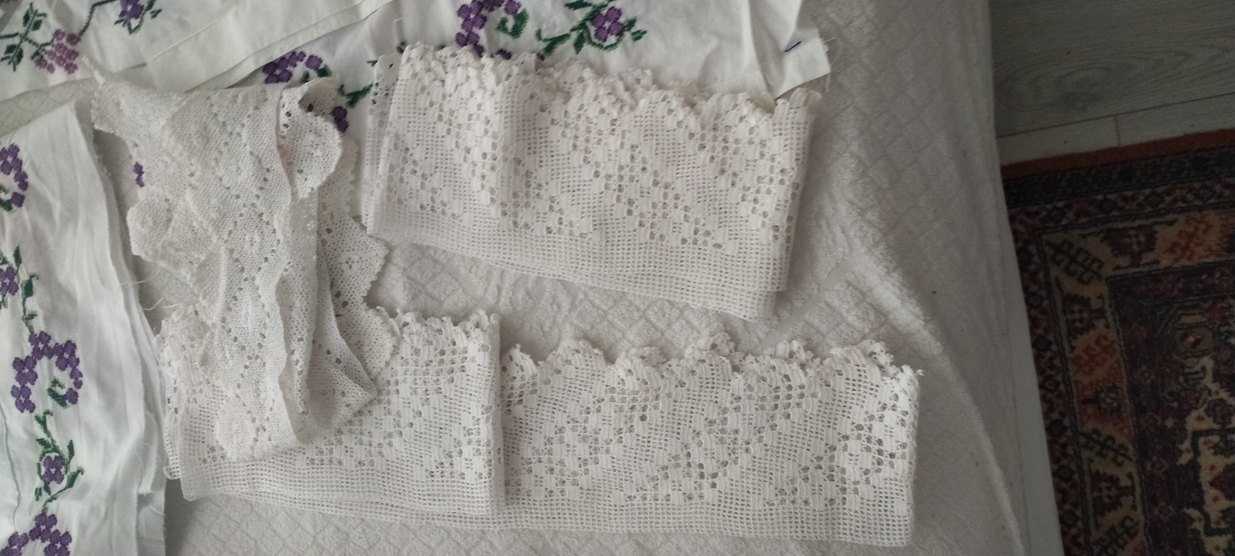 Nakışlı Bohem Beyaz Masa Örtüsü - Görsel 2