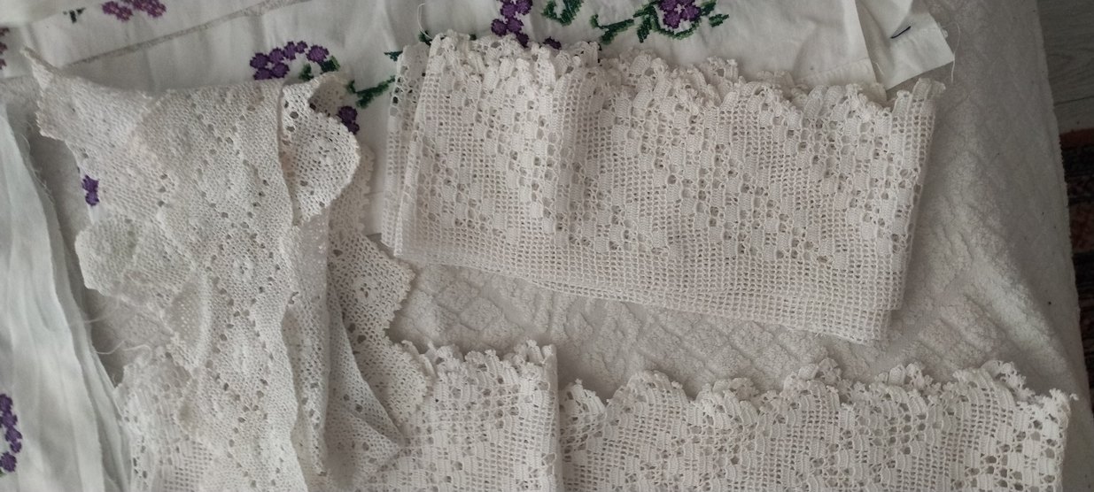 Nakışlı Bohem Beyaz Masa Örtüsü - Görsel 5