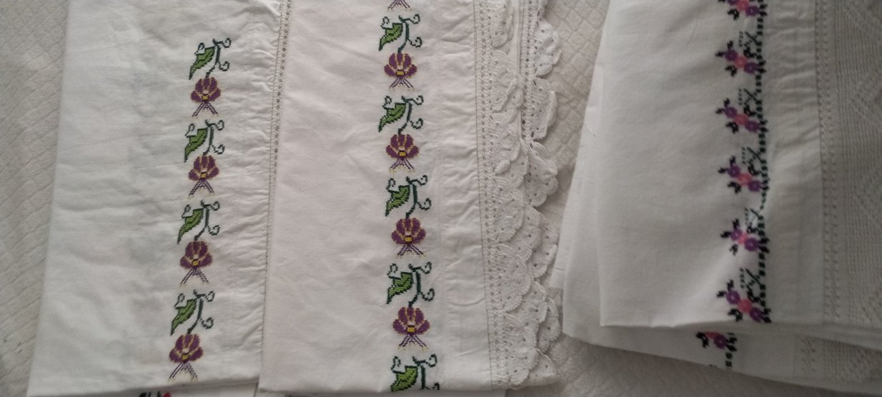 Nakışlı Beyaz Mutfak Havlusu - Görsel 4