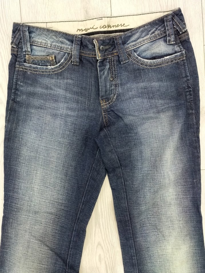 Kadın Gri Denim Regular Fit Midi Kot Pantolon - Görsel 3