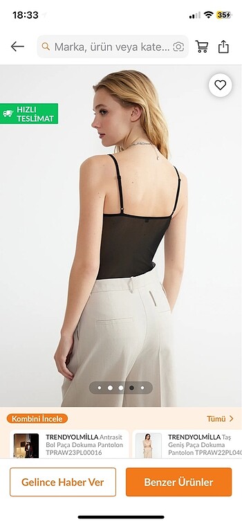 Pull and Bear tül çıtçıtlı body