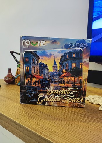 1000 Parça Galata Kulesi Günbatımı Puzzle - Görsel 3