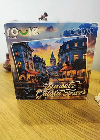 1000 Parça Galata Kulesi Günbatımı Puzzle - Görsel 2