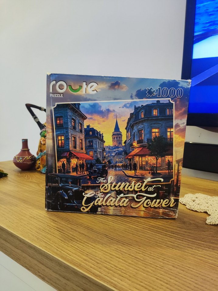 1000 Parça Galata Kulesi Günbatımı Puzzle - Görsel 3