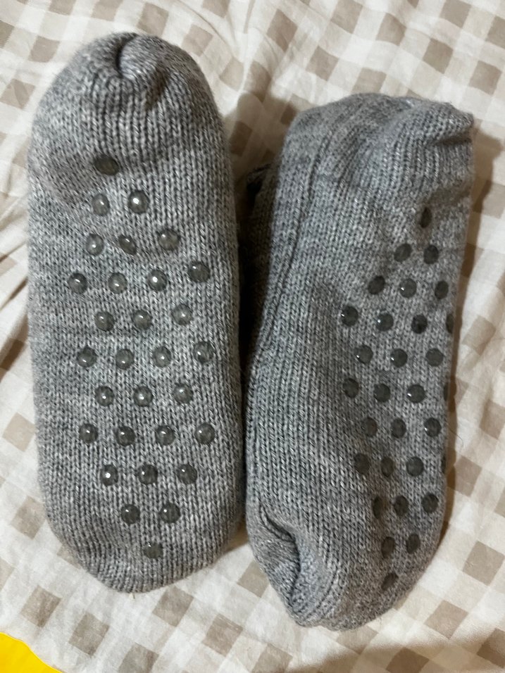 Gri Triko Kız Ev Terliği - Görsel 3