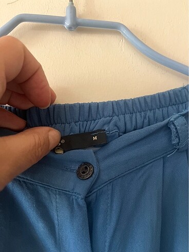 m Beden mavi Renk Önden düğmeli etek