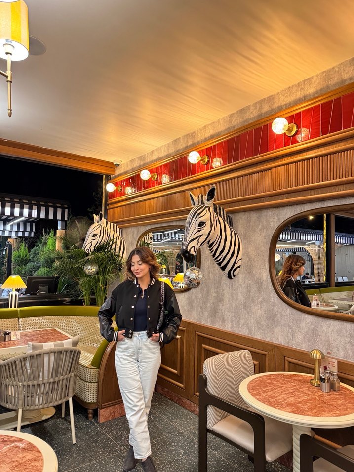 Siyah Deri Kadın Bomber Ceket - Görsel 4