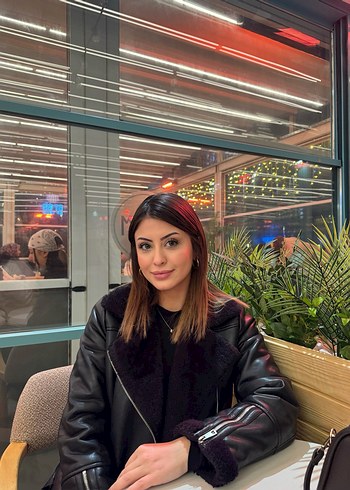 Kürk Detaylı Siyah Deri Kadın Ceket - Görsel 2