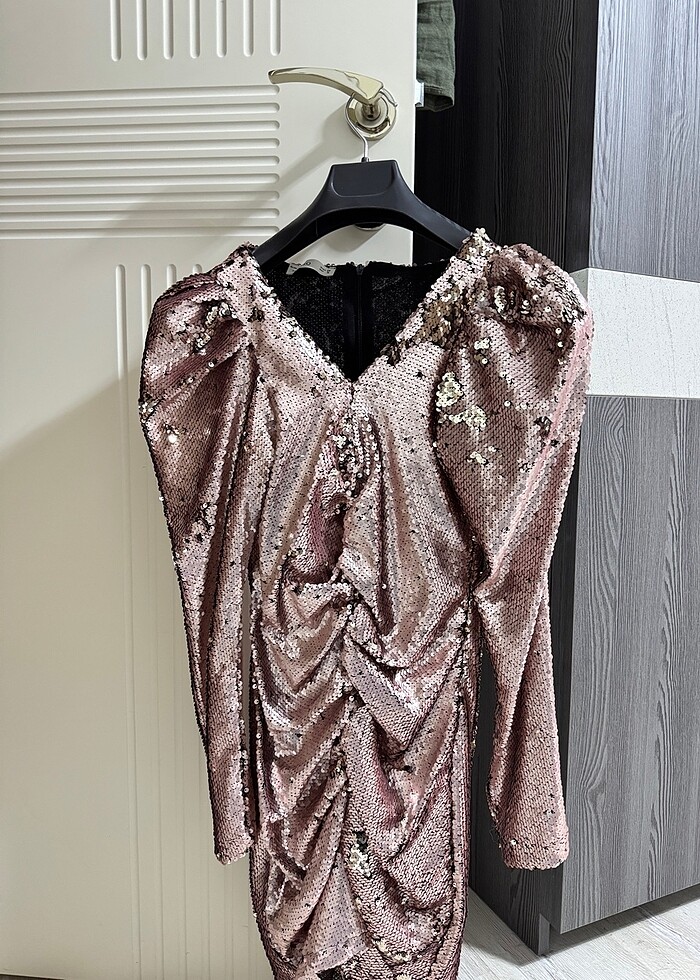 Payetli elbise - Görsel 3